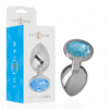 Comprar INTENSE - PLUG ANAL METAL ALUMINIO CON CRISTAL AZUL TALLA S al mejor precio - Envíos Discretos