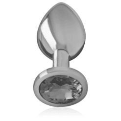 Comprar INTENSE - PLUG ANAL METAL ALUMINIO CON CRISTAL NEGRO TALLA M al mejor precio - Envíos Discretos