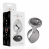 Comprar INTENSE - PLUG ANAL METAL ALUMINIO CON CRISTAL NEGRO TALLA M al mejor precio - Envíos Discretos