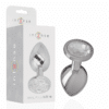 Comprar INTENSE - PLUG ANAL METAL ALUMINIO CON CRISTAL PLATA TALLA M al mejor precio - Envíos Discretos