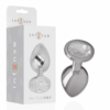 Comprar INTENSE - PLUG ANAL METAL ALUMINIO CON CRISTAL PLATA TALLA S al mejor precio - Envíos Discretos