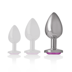 Comprar INTENSE - PLUG ANAL METAL ALUMINIO CON CRISTAL ROSA TALLA L al mejor precio - Envíos Discretos
