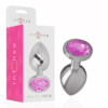 Comprar INTENSE - PLUG ANAL METAL ALUMINIO CON CRISTAL ROSA TALLA M al mejor precio - Envíos Discretos