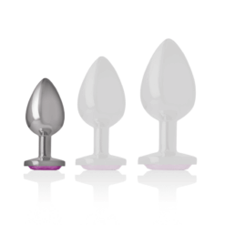 Comprar INTENSE - PLUG ANAL METAL ALUMINIO CON CRISTAL ROSA TALLA S al mejor precio - Envíos Discretos