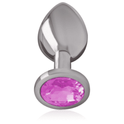 Comprar INTENSE - PLUG ANAL METAL ALUMINIO CON CRISTAL ROSA TALLA S al mejor precio - Envíos Discretos