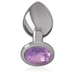 Comprar INTENSE - PLUG ANAL METAL ALUMINIO CON CRISTAL VIOLETA TALLA M al mejor precio - Envíos Discretos