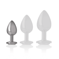 Comprar INTENSE - PLUG ANAL METAL ALUMINIO CORAZÓN BLANCO TALLA S al mejor precio - Envíos Discretos