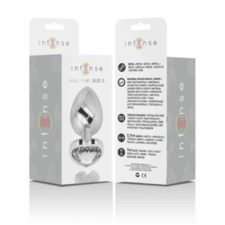 Comprar INTENSE - PLUG ANAL METAL ALUMINIO CORAZÓN BLANCO TALLA S al mejor precio - Envíos Discretos