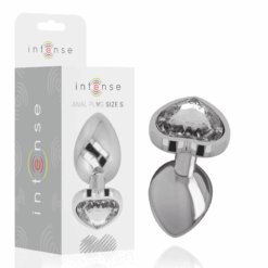 Comprar INTENSE - PLUG ANAL METAL ALUMINIO CORAZÓN BLANCO TALLA S al mejor precio - Envíos Discretos