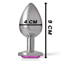 Comprar INTENSE - PLUG ANAL METAL ALUMINIO CORAZÓN ROSA TALLA L al mejor precio - Envíos Discretos