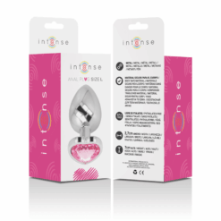 Comprar INTENSE - PLUG ANAL METAL ALUMINIO CORAZÓN ROSA TALLA L al mejor precio - Envíos Discretos