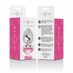 Comprar INTENSE - PLUG ANAL METAL ALUMINIO CORAZÓN ROSA TALLA S al mejor precio - Envíos Discretos