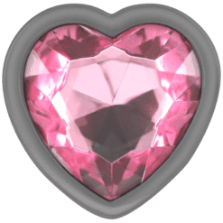 Comprar INTENSE - PLUG ANAL METAL ALUMINIO CORAZÓN ROSA TALLA S al mejor precio - Envíos Discretos