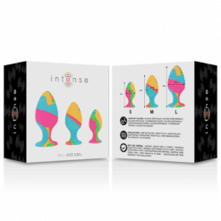 Comprar INTENSE - SET PLUG SILICONA MULTICOLOR al mejor precio - Envíos Discretos