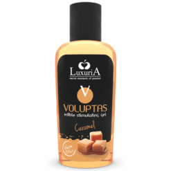 Comprar INTIMATELINE LUXURIA - VOLUPTAS GEL MASAJE COMESTIBLE EFECTO CALOR - CARAMELO 100 ML al mejor precio - Envíos Discretos