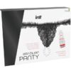 Comprar INTT RELEASES - PANTY BRASILEÑA NEGRA CON PERLAS Y GEL LUBRICANTE 50 ML al mejor precio - Envíos Discretos