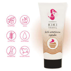 Comprar KIKÍ TRAVEL - GEL DESLIZANTE SABOR A TARTA AMERICANA CUPCAKE 50 ML al mejor precio - Envíos Discretos