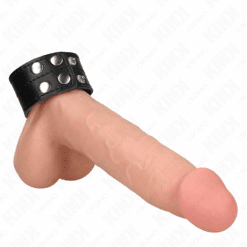 Comprar KINK - ANILLO PENE CUERO CON CIERRE A PRESIÓN 18.5 X 3.3 CM al mejor precio - Envíos Discretos
