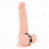 Comprar KINK - ANILLO PENE METAL DOBLE 3.8 CM A 5 CM CONECTADOS CON CUERO al mejor precio - Envíos Discretos