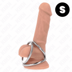 Comprar KINK - ANILLO PENE TRIPLE METAL CROMADO 3.2 CM A 4.5 CM al mejor precio - Envíos Discretos