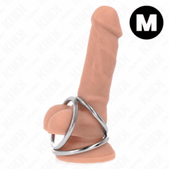 Comprar KINK - ANILLO PENE TRIPLE METAL CROMADO 3.8 CM A 5 CM MODELO 2 al mejor precio - Envíos Discretos
