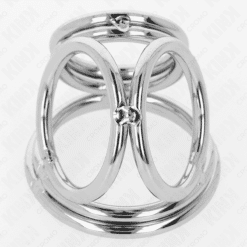Comprar KINK - ANILLO PENE TRIPLE METAL CROMADO 3.8 CM A 5 CM MODELO 1 al mejor precio - Envíos Discretos