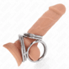 Comprar KINK - ANILLO PENE TRIPLE METAL CROMADO 3.8 CM A 5 CM MODELO 1 al mejor precio - Envíos Discretos