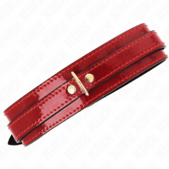 Comprar KINK - COLLAR AJUSTABLE ROJO VINO DETALLES DORADOS 29-42.5 CM X 4 CM al mejor precio - Envíos Discretos