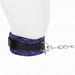 Comprar KINK - COLLAR CON CORREA 105 CM CORTO DE ENCAJE DE TERCIOPELO CON RIBETE DE NAILON 44 X 5.5 CM al mejor precio - Envíos Discretos