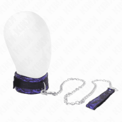 Comprar KINK - COLLAR CON CORREA 105 CM CORTO DE ENCAJE DE TERCIOPELO CON RIBETE DE NAILON 44 X 5.5 CM al mejor precio - Envíos Discretos