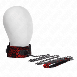 Comprar KINK - COLLAR CON CORREA 105 CM DE ENCAJE CON CINTURÓN DE CUERO REAL 44 X 5.5 CM al mejor precio - Envíos Discretos