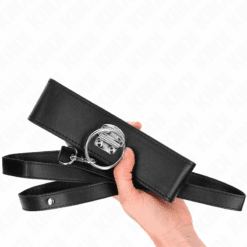 Comprar KINK - COLLAR CON CORREA 116 CM CON TACHUELAS CORREA POLIPIEL 50 X 5 CM al mejor precio - Envíos Discretos
