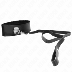 Comprar KINK - COLLAR CON CORREA 116 CM DE PIEL NEGRO AJUSTABLE 40-48 CM X 6 CM al mejor precio - Envíos Discretos