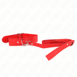 Comprar KINK - COLLAR CON CORREA 116 CM FINO ROJO AJUSTABLE 32-50 CM X 8 CM al mejor precio - Envíos Discretos