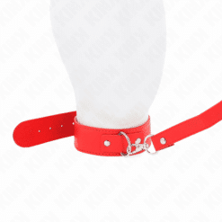 Comprar KINK - COLLAR CON CORREA 116 CM FINO ROJO AJUSTABLE 32-50 CM X 8 CM al mejor precio - Envíos Discretos