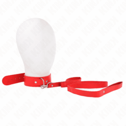Comprar KINK - COLLAR CON CORREA 116 CM FINO ROJO AJUSTABLE 32-50 CM X 8 CM al mejor precio - Envíos Discretos