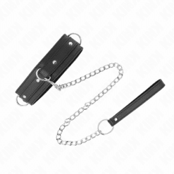 Comprar KINK - COLLAR CON CORREA 65 CM 3 ANILLOS MODELO 1 AJUSTABLE 38-49 CM X 5 CM al mejor precio - Envíos Discretos