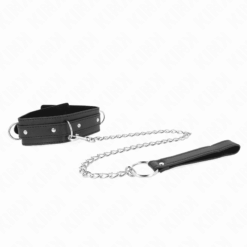 Comprar KINK - COLLAR CON CORREA 65 CM 3 ANILLOS MODELO 1 AJUSTABLE 38-49 CM X 5 CM al mejor precio - Envíos Discretos
