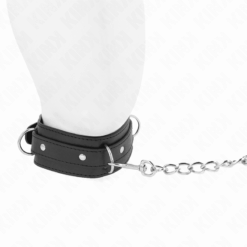 Comprar KINK - COLLAR CON CORREA 65 CM 3 ANILLOS MODELO 1 AJUSTABLE 38-49 CM X 5 CM al mejor precio - Envíos Discretos