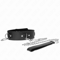 Comprar KINK - COLLAR CON CORREA 65 CM 3 ANILLOS MODELO 2 AJUSTABLE 36-43 CM X 5 CM al mejor precio - Envíos Discretos