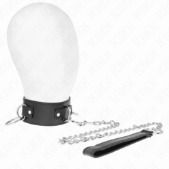 Comprar KINK - COLLAR CON CORREA 65 CM 3 ANILLOS MODELO 2 AJUSTABLE 36-43 CM X 5 CM al mejor precio - Envíos Discretos