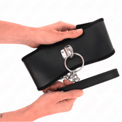 Comprar KINK - COLLAR CON CORREA 65 CM ANCHO NEGRO AJUSTABLE 40-55 CM X 10 CM al mejor precio - Envíos Discretos