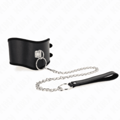 Comprar KINK - COLLAR CON CORREA 65 CM ANCHO NEGRO AJUSTABLE 40-55 CM X 10 CM al mejor precio - Envíos Discretos
