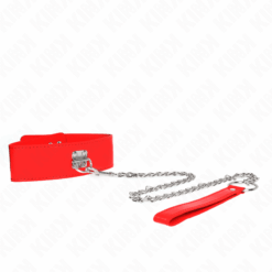 Comprar KINK - COLLAR CON CORREA 65 CM ANCHO ROJO AJUSTABLE 33.5-41 CM X 5 CM al mejor precio - Envíos Discretos
