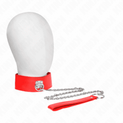 Comprar KINK - COLLAR CON CORREA 65 CM ANCHO ROJO AJUSTABLE 33.5-41 CM X 5 CM al mejor precio - Envíos Discretos