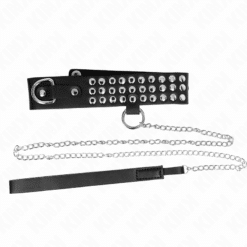 Comprar KINK - COLLAR CON CORREA 65 CM CON BRILLOS AJUSTABLE 37-42 CM X 5.3 CM al mejor precio - Envíos Discretos