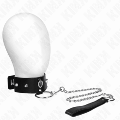 Comprar KINK - COLLAR CON CORREA 65 CM CON DIAMANTES AZULES AJUSTABLE 36-43 CM X 5 CM al mejor precio - Envíos Discretos