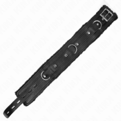 Comprar KINK - COLLAR CON CORREA 65 CM CON RESTRICCIONES NEGRO AJUSTABLE 36-42 CM X 5.5 CM al mejor precio - Envíos Discretos