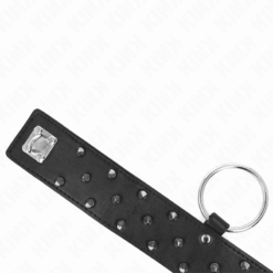 Comprar KINK - COLLAR CON CORREA 65 CM CON TACHUELAS PLATEADAS MODELO 5 AJUSTABLE 36-43 CM X 5 CM al mejor precio - Envíos Discretos