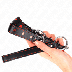 Comprar KINK - COLLAR CON CORREA 65 CM DETALLES CORAZÓN 52.5 X 2.5 CM al mejor precio - Envíos Discretos
